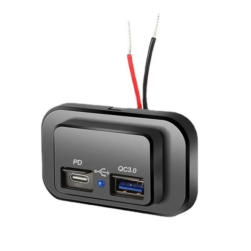 Y&D 12V/24V Dual USB-C Car Charger, 48W (18W QC3.0 + 30W PD3.0), Fast Charging Automobile Adapter, 3.1A Quick Charge Bus Socket, Industrial Use - Image 5